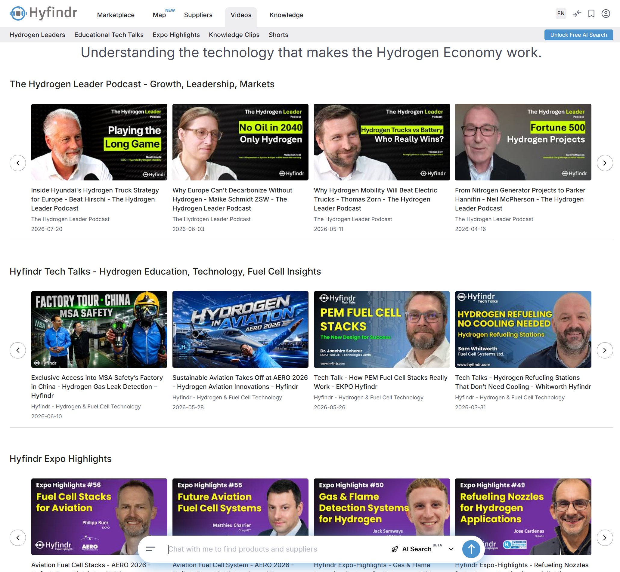 Hyfindr B2B marketplace for the Hydrogen Economy